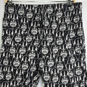 🌽 Star Wars, Darth Vader, Black, and white knit, cotton pajama pants: